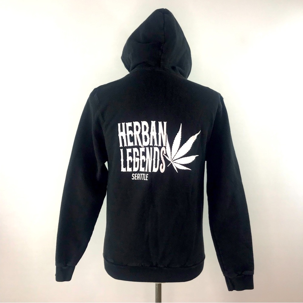 Tultex Black Herban Legends Seattle Hoodie Size S